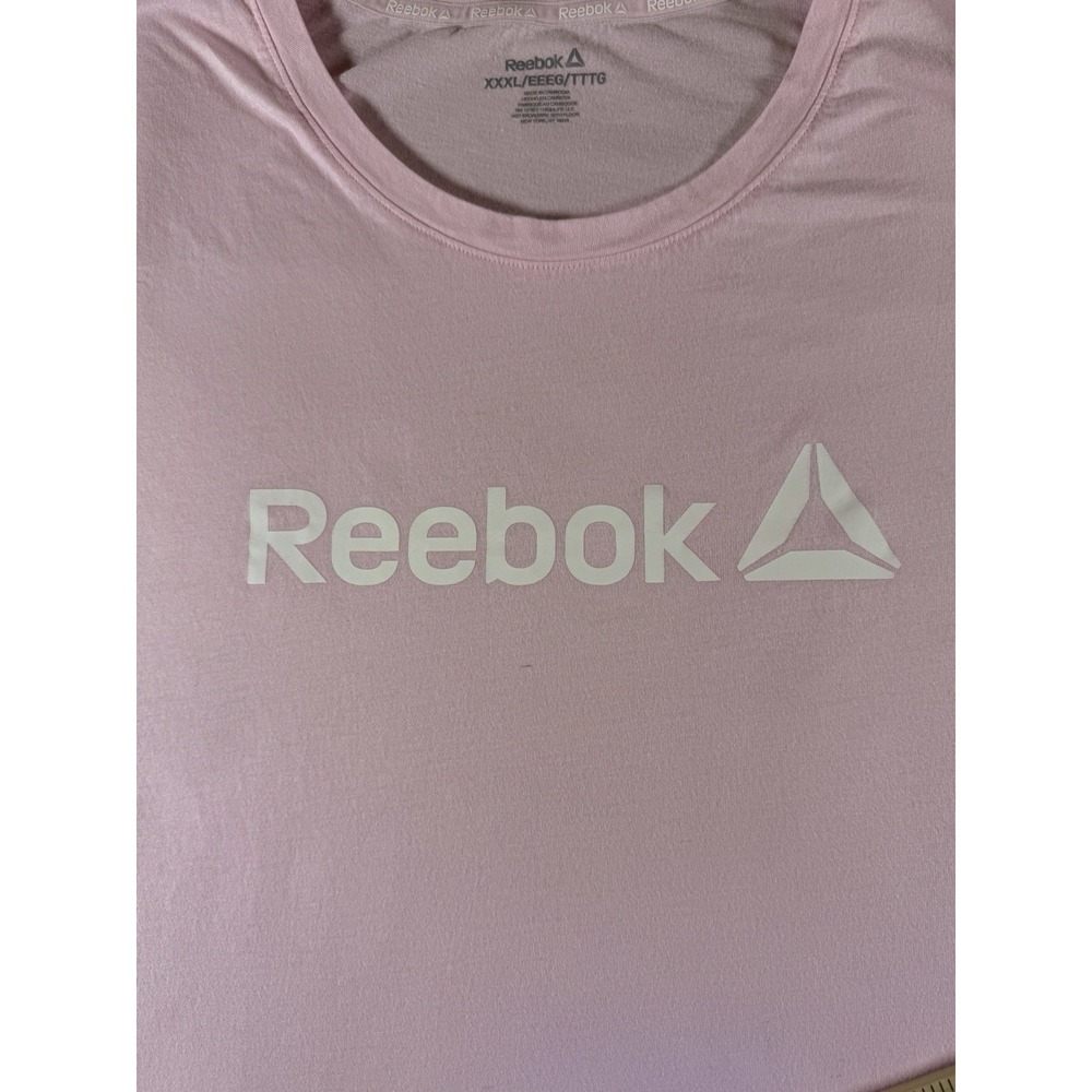 Ladies REEBOK Classic Pale Pink‎  Logo Tee 3X
